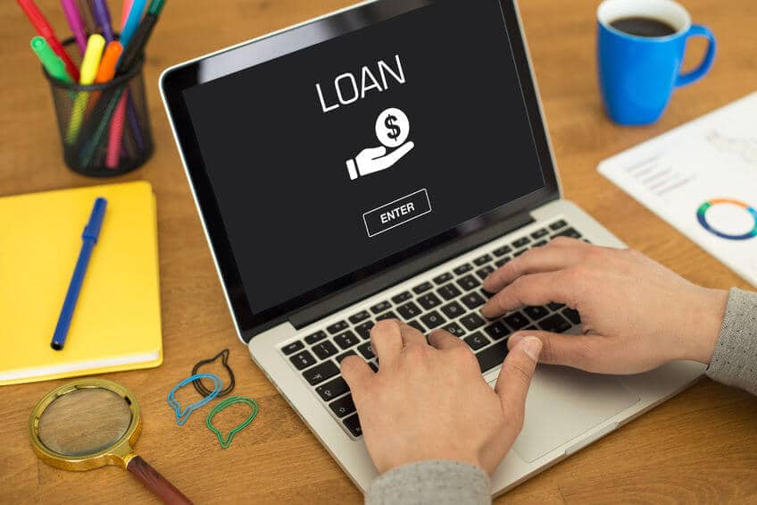loans on a laptop